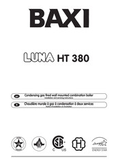 Baxi LUNA HT 380 Notice D'installation Et D'entretien