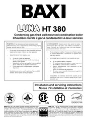 Baxi LUNA HT 380 Notice D'installation Et D'entretien