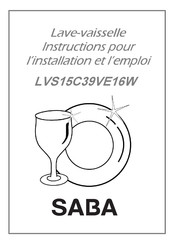 Saba LVS15C39VE16W Instructions Pour L'installation Et L'emploi