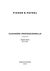Fisher & Paykel RDV3-485GD Guide D'utilisation