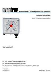 oventrop 2060400 Notice D'installation Et D'utilisation