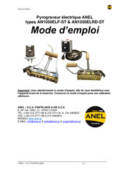 ANEL AN1050ELF-ST Mode D'emploi