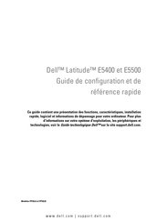 Dell Latitude E5500 Guide De Configuration Et De Référence Rapide