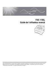 Ricoh 1195L Guide De L'utilisateur Avancé