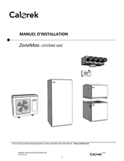 CALOREK ZoneMax ZM-HOC4-4-P Manuel D'installation