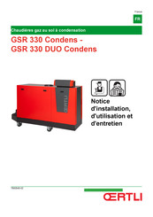 OERTLI GSR 330 DUO Condens Notice D'installation, D'utilisation Et D'entretien