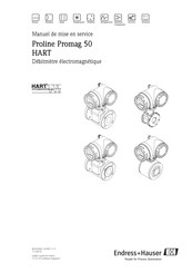 Endress+Hauser Proline Promag 50 HART Manuel De Mise En Service