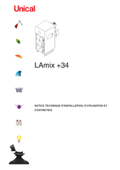 Unical LAmix +34 Pmin Notice Technique D'installation, D'utilisation Et D'entretien
