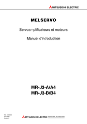 Mitsubishi Electric Melservo MR-J3-A Manuel D'introduction