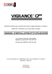 Noxhom VIGILANCE Manuel D'installation Et D'utilisation