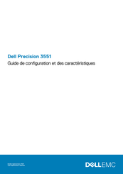 Dell Precision 3551 Guide De Configuration Et Des Caractéristiques