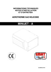 EMAT MINIJET - A Serie Notice D'installation Et D'entretien