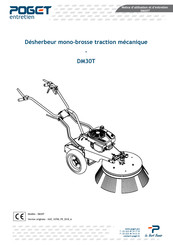 POGET DM30T Notice D'utilisation Et D'entretien