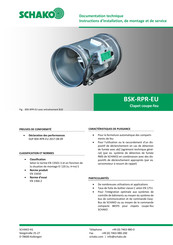 Schako BSK-RPR-EU-S Instructions D'installation, De Montage Et De Service