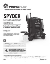 Powerplay SPYDER SPY2KCOS Instructions D'assemblage, D'entretien Et D'utilisation