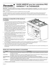 Thermador PRO HARMONY Guide Abrégé