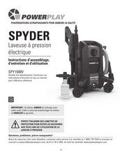 Powerplay SPY1500V Instructions D'assemblage, D'entretien Et D'utilisation