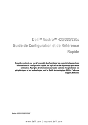 Dell Vostro 220 Guide De Configuration Et De Référence Rapide