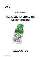 Xiring Sante VITAL'ACT C.D.C. 1.40 RAM Manuel Utilisateur