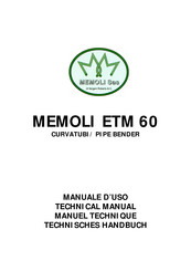 MEMOLI ETM 60 Manuel Technique