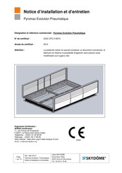 SKYDOME Pyromax Evolution Pneumatique Notice D'installation Et D'entretien