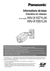 Panasonic WV-X1551LN Informations De Base