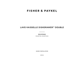 Fisher & Paykel DISHDRAWER DD24DTX6HI Guide D'installation