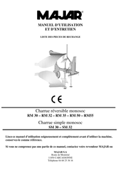 MAJAR RM 30 Manuel D'utilisation Et D'entretien