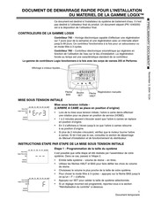 Autotrol LOGIX 740 Document De Demarrage Rapide Pour L'installation