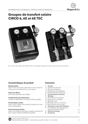 Wagner & Co CIRCO 6E TEC Informations Techniques / Instructions De Montage