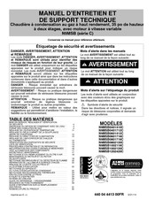 International comfort products N9MSB0401712C Manuel D'entretien Et De Support Technique