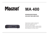 Magnat MA 400 Mode D'emploi/Certificat De Garantie