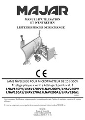 MAJAR LNAV230A1 Manuel D'utilisation Et D'entretien