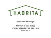 HABRITA CAR VT 12 Notice De Montage