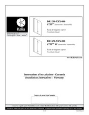 Kalia DR1450 Serie Instructions D'installation - Garantie