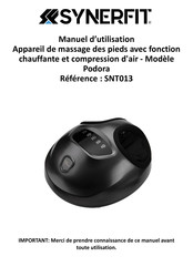 SYNERFIT SNT013 Manuel D'utilisation