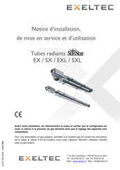 exeltec SunStar EXL Serie Notice D'installation, De Mise En Service Et D'utilisation