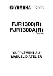 Yamaha FJR1300AR Supplément Au Manuel D'atelier