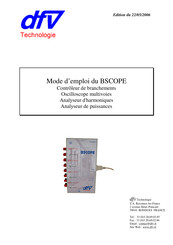 dfv Technologie BSCOPE Serie Manuel D'utilisation