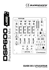 audiophony DSP600 Guide De L'utilisateur