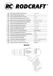 RODCRAFT RC4105 Notice D'utilisation/Indications De Sécurité