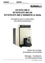 De Dietrich GTI 300 C DIEMATIC-m Delta Notice De Montage, D'installation Et D'entretien
