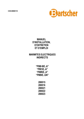 Bartscher PM8-9IEA Serie Manuel D'installation, D'entretien Et D'emploi