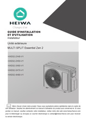 HEIWA HXES2-2X40-V1 Guide D'installation Et D'utilisation