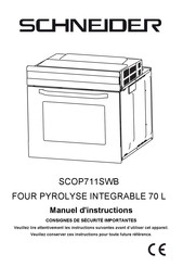 Schneider SCOP711SWB Manuel D'instructions