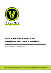VOLUMIC STREAM PRO MK3 Serie Notice D'utilisation