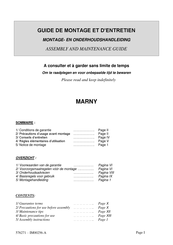 Allibert MARNY Guide De Montage Et D'entretien