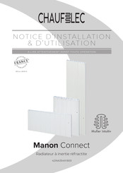 CHAUFELEC Manon Connect BJN2235SE Serie Notice D'installation/D'utilisation