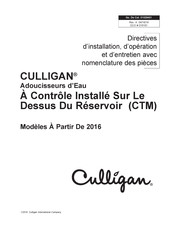 Culligan CTM 450K Directives D'installation, D'opération, Et D'entretien