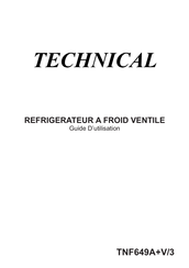 Technical TNF649A+V/3 Guide D'utilisation